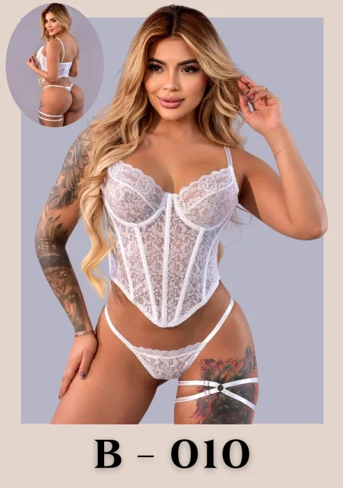 Lencería Corset Blanco Ref. B010