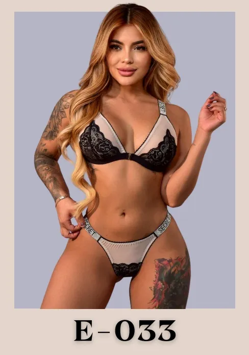 Lencería Intima Secret Negro Ref. E033