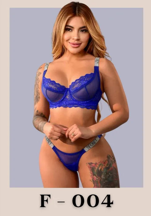 Lencería Intima Azul Secret Ref. 004