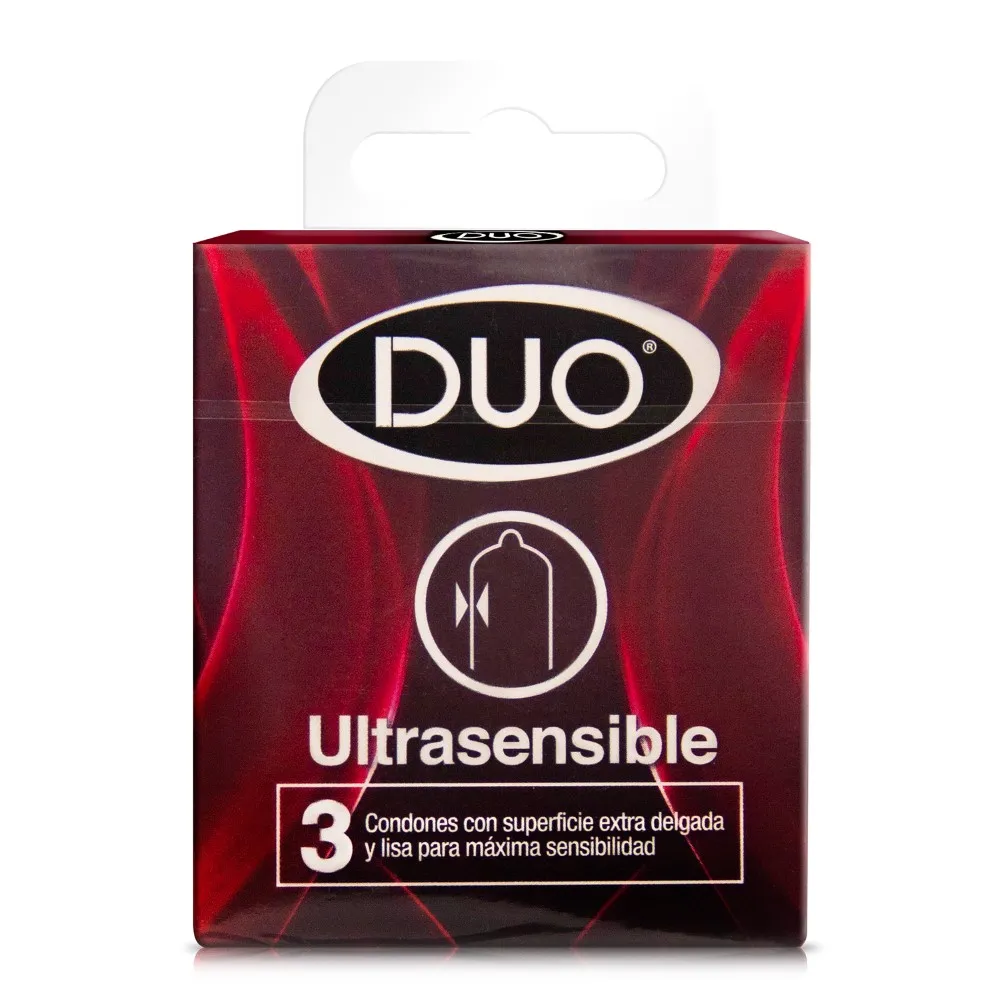 Preservativo Duo Ultrasensible * 3und