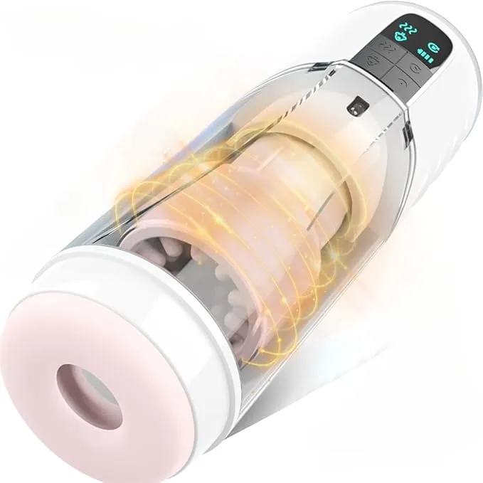 Masturbador Masculino automático con 10 Bolsillos de Empuje y Rotación con Textura 3D